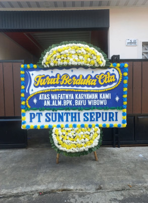 Papan Bunga Duka di Kebon Jayanti